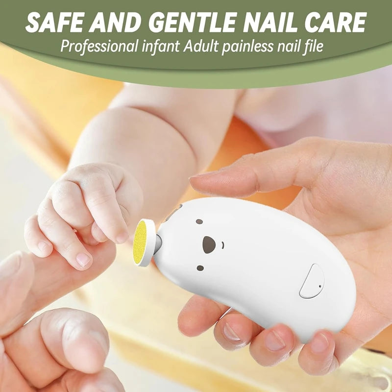 Safe and Rechargeable Baby Nail Clippers with LED Light